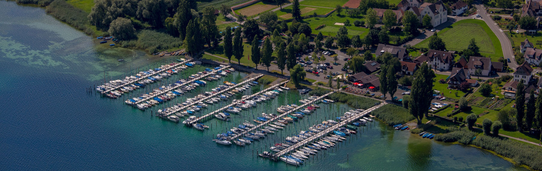 Luftbild Sportboothafen Herrenbrück