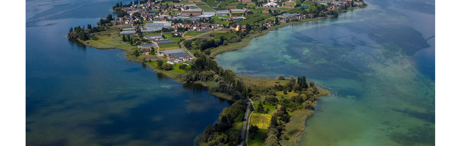 Luftbild von der Reichenau